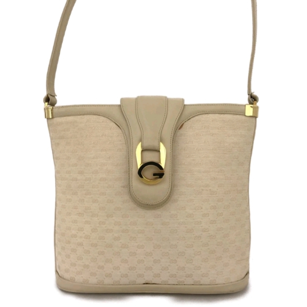 Gucci Micro GG Logo Canvas Shoulder Bag, COA & Dust Bag